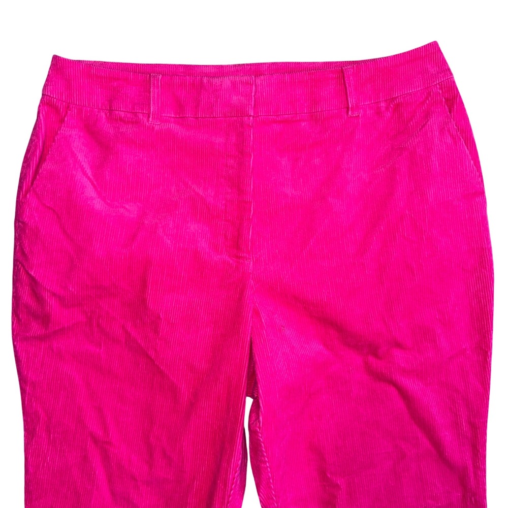 Boden Corduroy Flare Pants Women 16/18R Pink Excellent High Rise Wide Leg R0180 - Picture 3 of 6